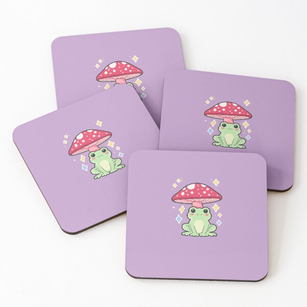 Item preview, Cute Kawaii Frog Mushroom Sticker — Cottagecore Cutecore Gift designed and sold by HugoYuli.