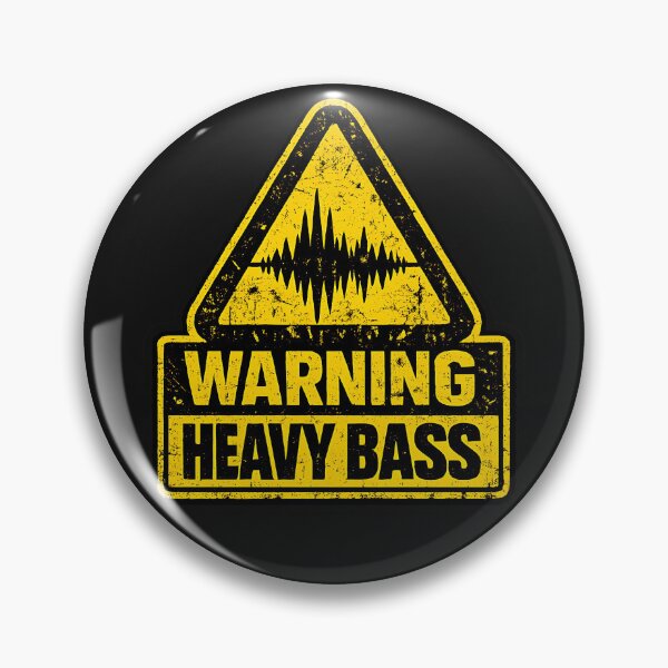 Item preview, Warning Heavy Bass Industrial Rave  designed and sold by  ZenRave Designs.