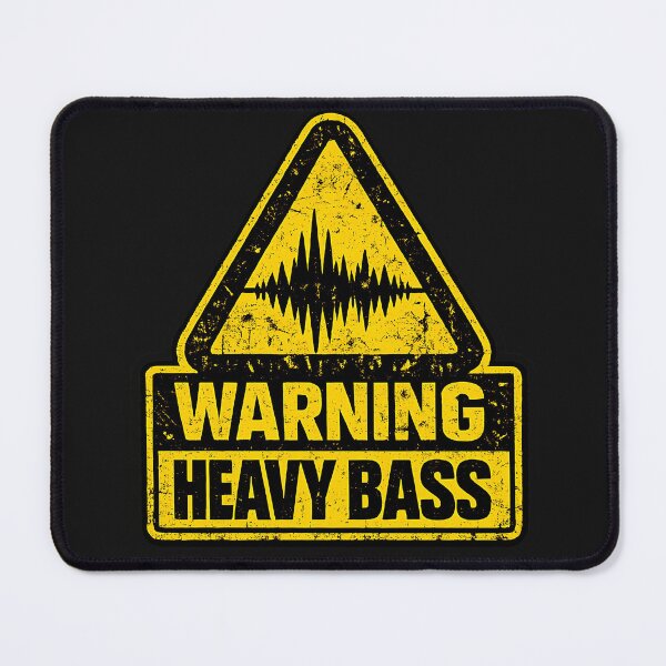 Item preview, Warning Heavy Bass Industrial Rave  designed and sold by  ZenRave Designs.