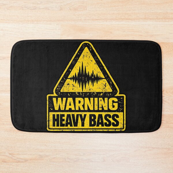 Item preview, Warning Heavy Bass Industrial Rave  designed and sold by  ZenRave Designs.