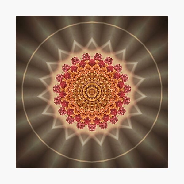 Item preview, Floral diya mandala designed and sold by sonamkumari333.