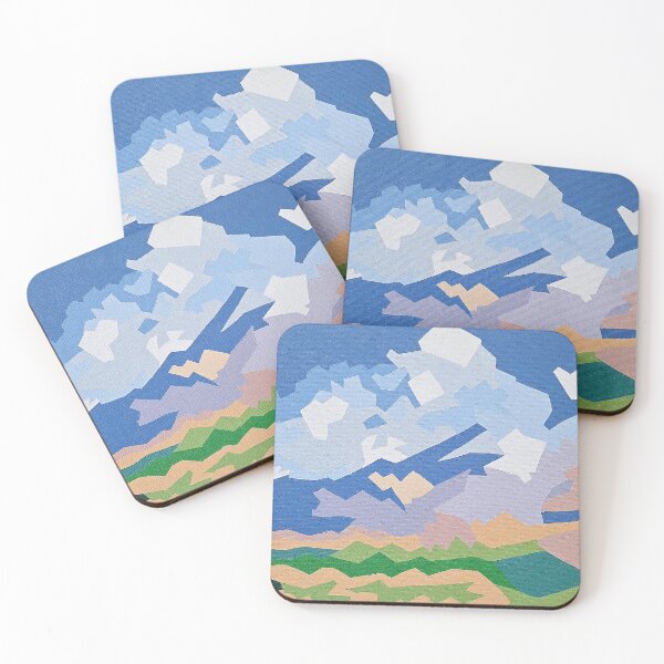 Item preview, Geometric Cloudscape - Minimalist Blue Sky Abstract designed and sold by AliAltinelArt.
