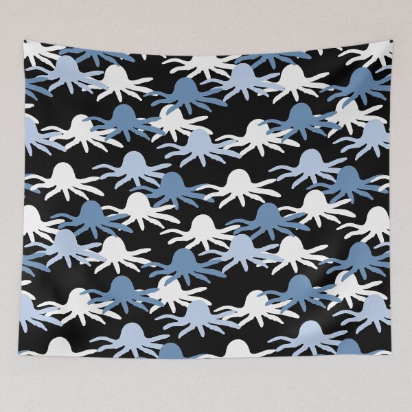 Item preview, Blue Octopus Silhouette Pattern designed and sold by MyTutina.