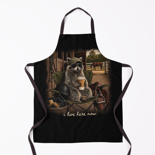 Item preview, Cool Raccoon Equestrian Coffee Vibes – Horse Stable Animal Lover Design designed and sold by justinhmorton.