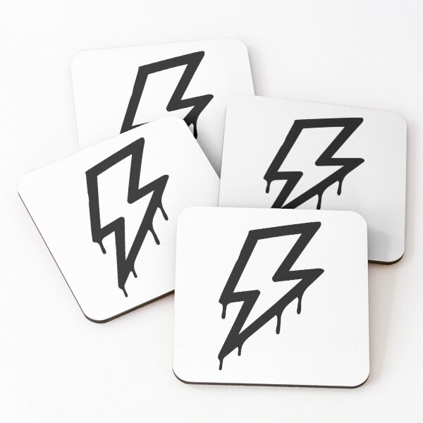 Item preview, Lightning Bolt Skateboard Graffiti Sticker Black and White – Urban Street Skater Art Sticker designed and sold by Olivra.