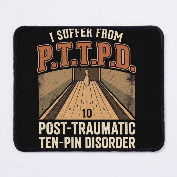 Item preview, Funny Bowling Shirt PTTPD Post Traumatic Ten Pin Disorder Bowler Gift designed and sold by ArcaneArtistry.