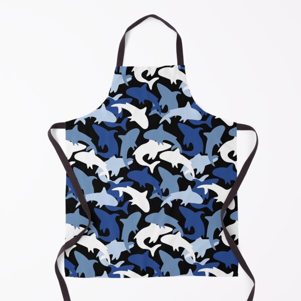 Item preview, Blue Shark Camouflage Marine Life Pattern designed and sold by MyTutina.