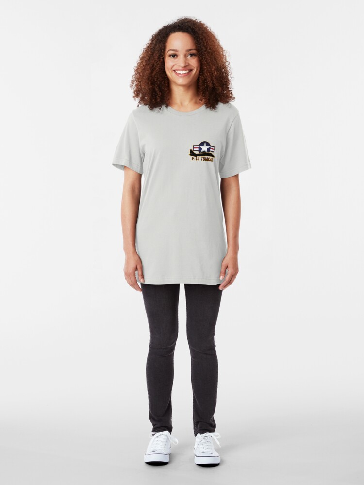 Alternate view of F-14 Tomcat Slim Fit T-Shirt