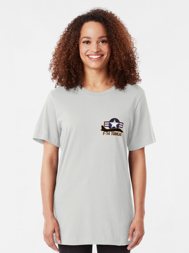 Alternate view of F-14 Tomcat Slim Fit T-Shirt