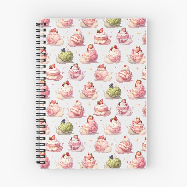 Item preview, Cute Dessert Snails Kawaii Cake Pattern designed and sold by StudioPixie.