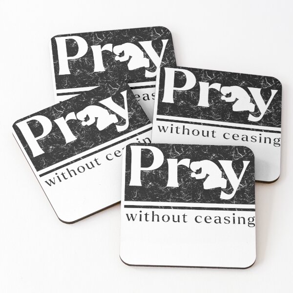 Item preview, Pray Without Ceasing – Creative Typography Faith Tee designed and sold by Bellynza.