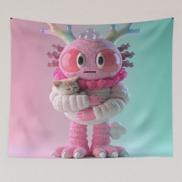 Item preview, Pastel Alien & Kitten designed and sold by Bionson Art.