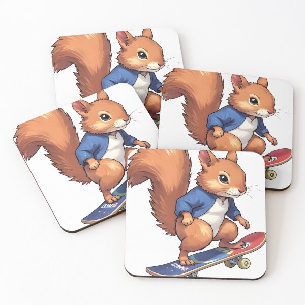 Item preview, Skateboarding Squirrel designed and sold by Mia's Menagerie.