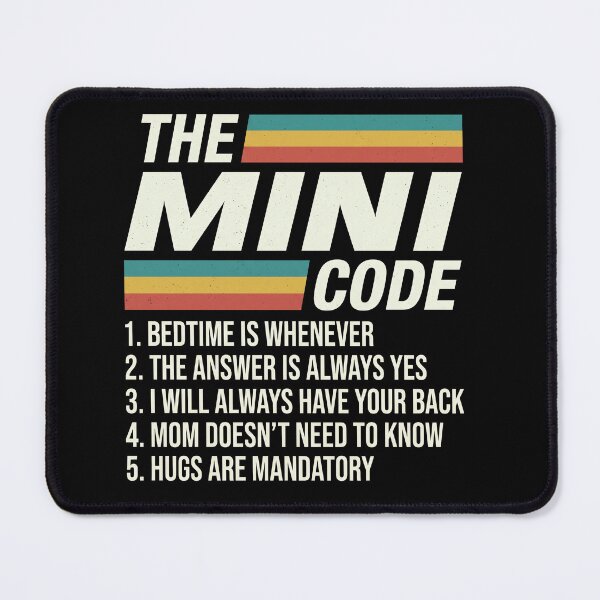 Item preview, The Mini Code Funny Parenting Rules Shirt Dad Mom Parenting Humor Gift designed and sold by ArcaneArtistry.