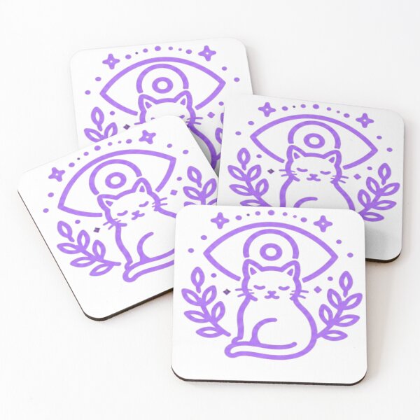 Item preview, Spiritual Cat Third Eye – Minimal Aesthetic Line Art designed and sold by Velora Design .