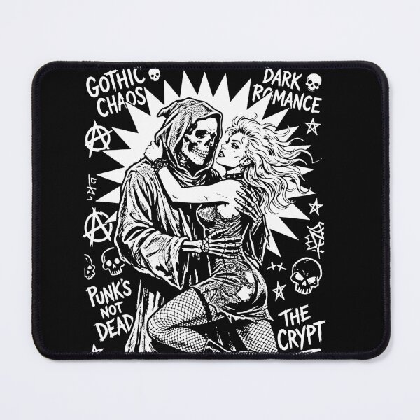 Item preview, Gothic Chaos Dark Romance Skeleton Grim Reaper Punk Woman Edgy Horror designed and sold by graphixpolash.
