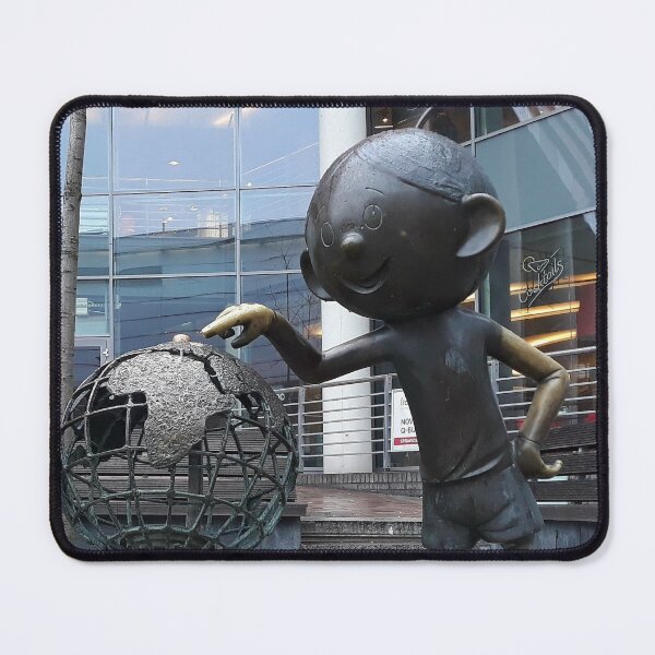Item preview, Bronze Boy Statue with Globe Sculpture designed and sold by Kainicram.