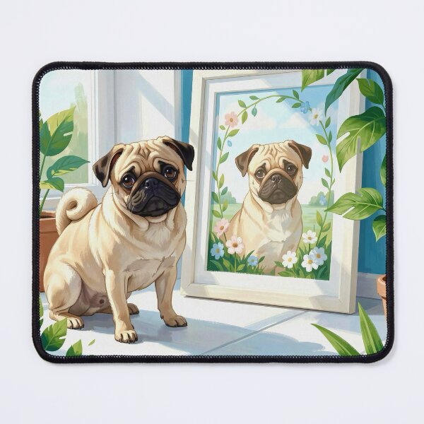Item preview, Pug in a sunny home designed and sold by Steffani Lehmann.