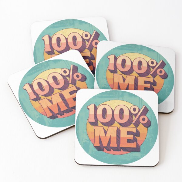 Item preview, 100% ME slogan in 70's Retro Style designed and sold by Soulstar Designs.