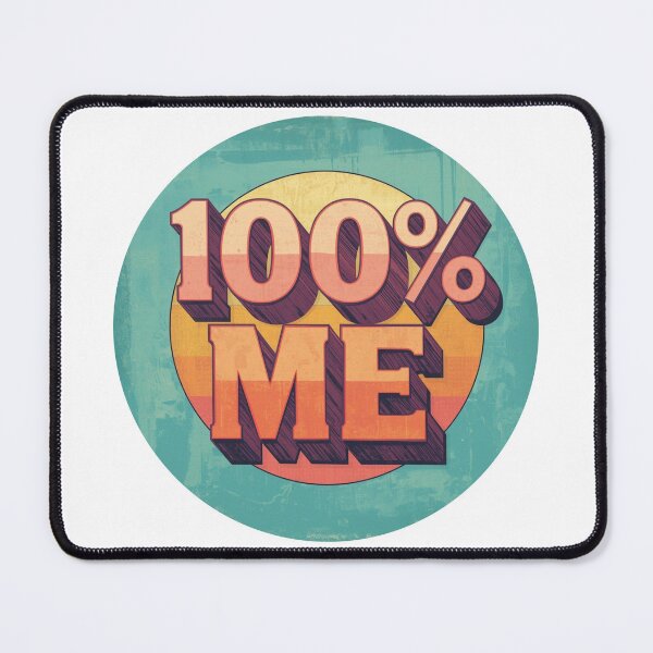 Item preview, 100% ME slogan in 70's Retro Style designed and sold by Soulstar Designs.