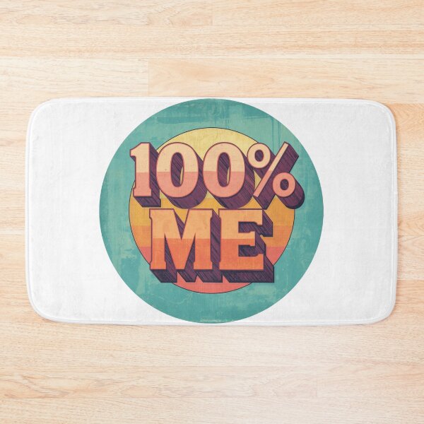 Item preview, 100% ME slogan in 70's Retro Style designed and sold by Soulstar Designs.