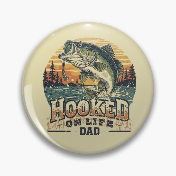 Item preview, Hooked on life Fishing Dad designed and sold by BKDIGITALSHOP.