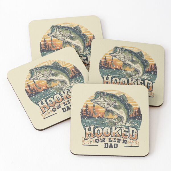 Item preview, Hooked on life Fishing Dad designed and sold by BKDIGITALSHOP.