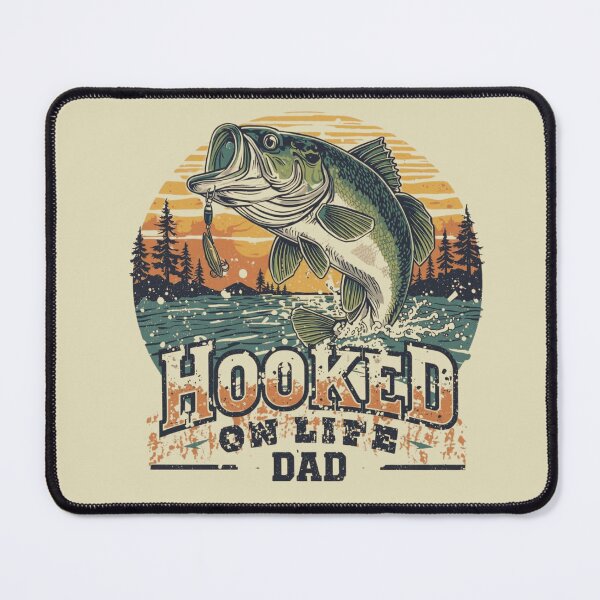 Item preview, Hooked on life Fishing Dad designed and sold by BKDIGITALSHOP.