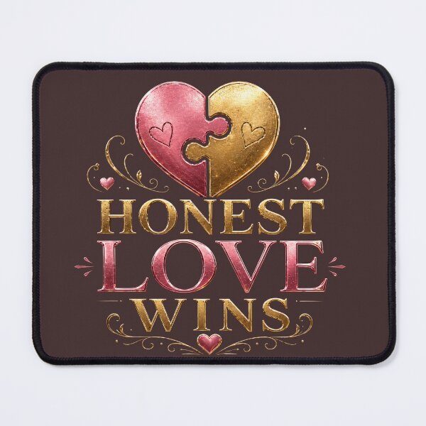 Item preview, Honest Love Wins Puzzle Heart Romantic Couple Design designed and sold by JagrDesigns.