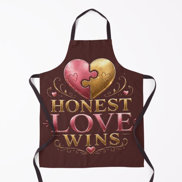 Item preview, Honest Love Wins Puzzle Heart Romantic Couple Design designed and sold by JagrDesigns.