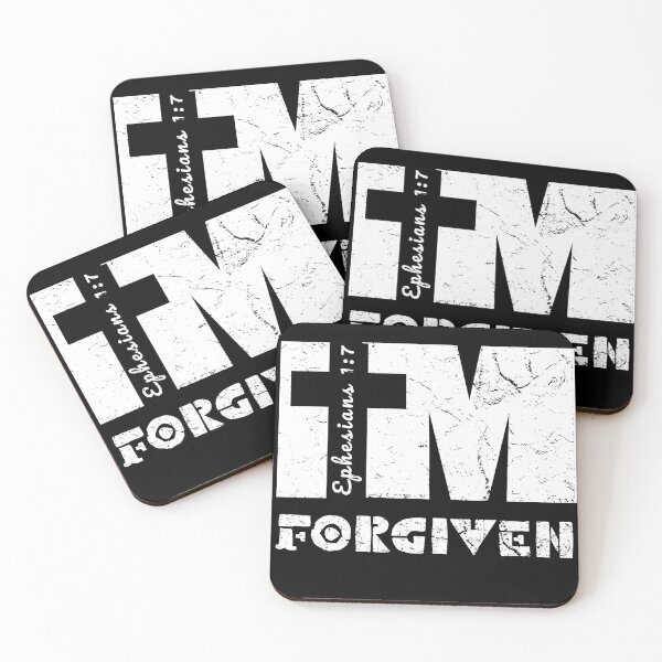 Item preview, I Am Forgiven – Cross Between Words Christian Tee designed and sold by Bellynza.
