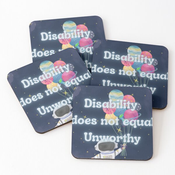 Item preview, disability does not equal unworthy designed and sold by ExcessiveSarcasmCo..