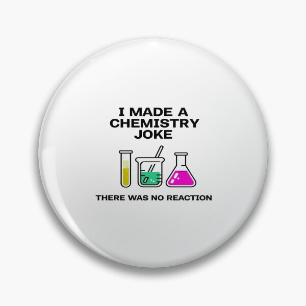Item preview, Funny Chemistry Joke Design – No Reaction Science Humor with Beaker, Flask & Test Tube Art designed and sold by Bright Nest Studio.