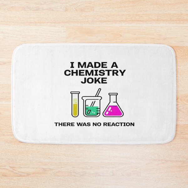 Item preview, Funny Chemistry Joke Design – No Reaction Science Humor with Beaker, Flask & Test Tube Art designed and sold by Bright Nest Studio.