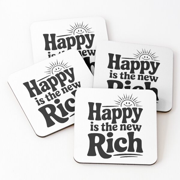 Item preview, Happy is The New Rich designed and sold by Frank Ring.