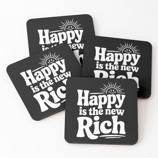 Item preview, Happy is The New Rich designed and sold by Frank Ring.