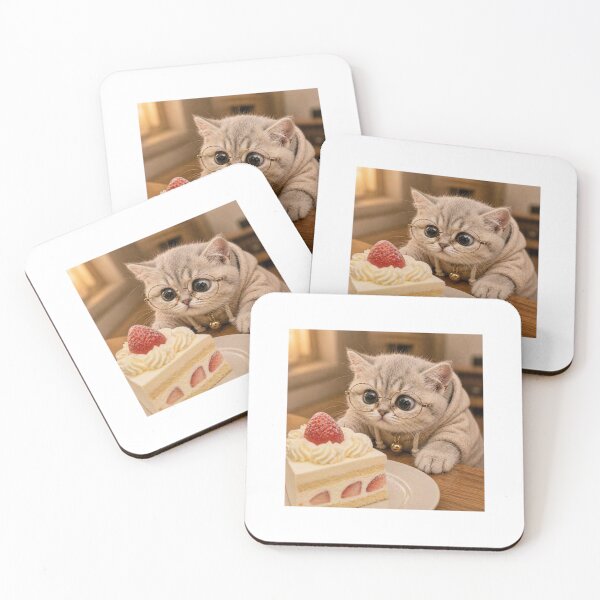 Item preview, Pookie Cat Cake Temptation Cute Naughty Kitten designed and sold by LovelyCatGalaxy.