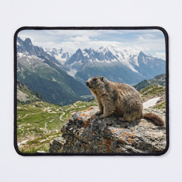 Item preview, Marmot on a mountain rock designed and sold by Malisa345.