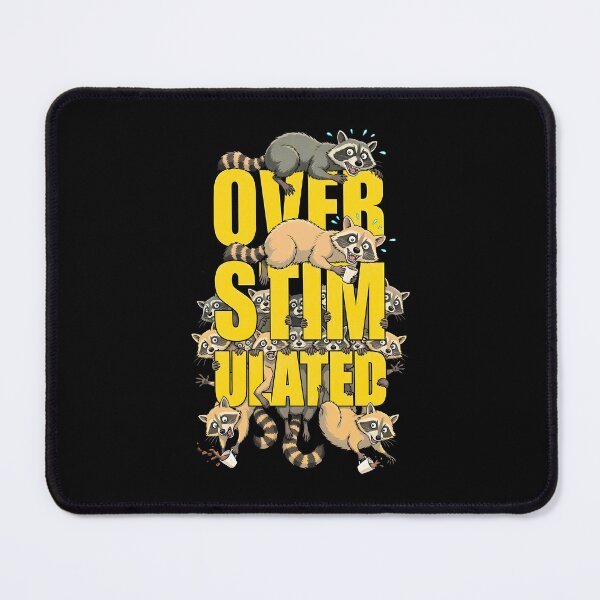 Item preview, Overstimulated Coffee Feral Raccoons Funny Too Much Caffeine designed and sold by GrandeDuc.