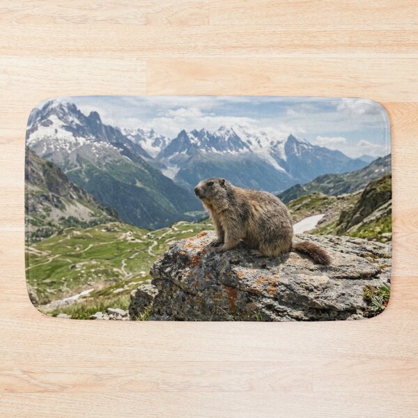 Item preview, Marmot on a mountain rock designed and sold by Malisa345.