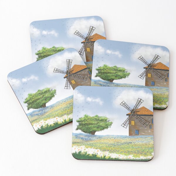 Item preview, Windmill Dreams - Digital Horizons of Dreams designed and sold by AliAltinelArt.