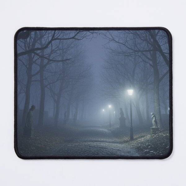 Item preview, Foggy Cobblestone Path Through Haunted Cemetery designed and sold by maplesoulkiller.