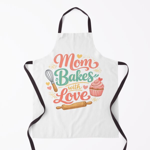 Item preview, Mom Bakes with Love Mother's Day Design designed and sold by Shopex10.