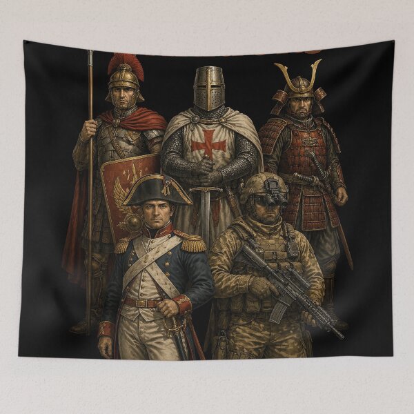 Item preview, Evolution of Elite Warriors Through Time designed and sold by Retr0Tshirts.