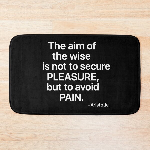 Item preview, Aim Of The Wise Aristotle Philosophy Wisdom Quote (White Font) designed and sold by TshirtsLabs.