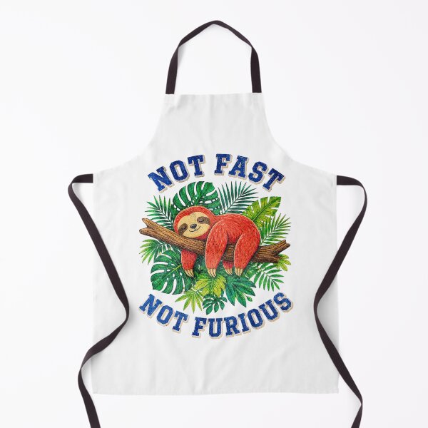 Item preview, Not Fast Not Furious Funny Lazy Sloth designed and sold by Highwayman1975.