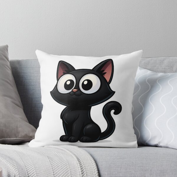Item preview, Proud Confident Cat/Kawaii Kitty with Question Mark Tail designed and sold by PrintCreations9.