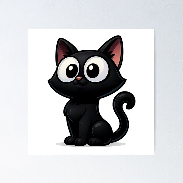 Item preview, Proud Confident Cat/Kawaii Kitty with Question Mark Tail designed and sold by PrintCreations9.