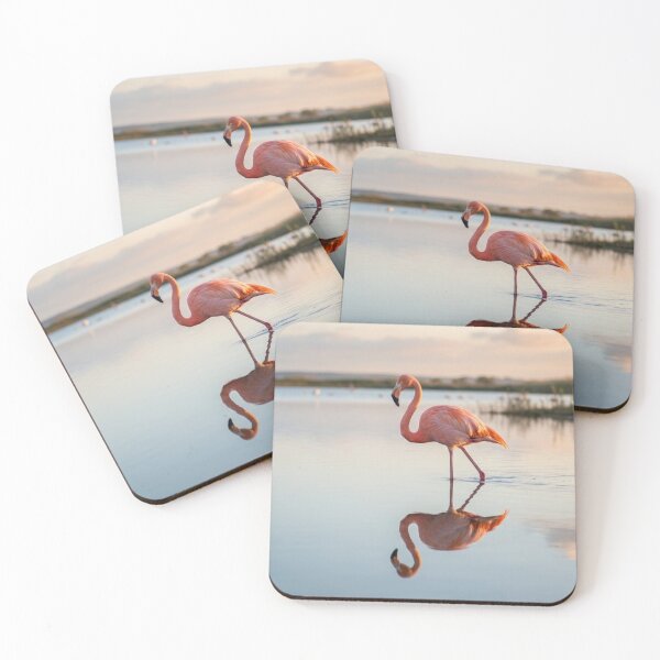 Item preview, Pink flamingo in the mirror-like water designed and sold by Malisa345.