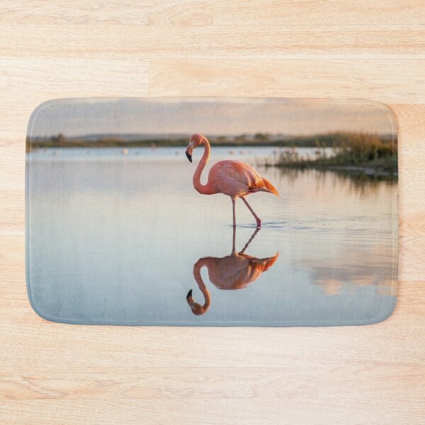 Item preview, Pink flamingo in the mirror-like water designed and sold by Malisa345.